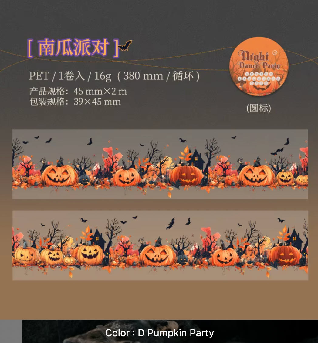 Washi Tape Transparente Halloween