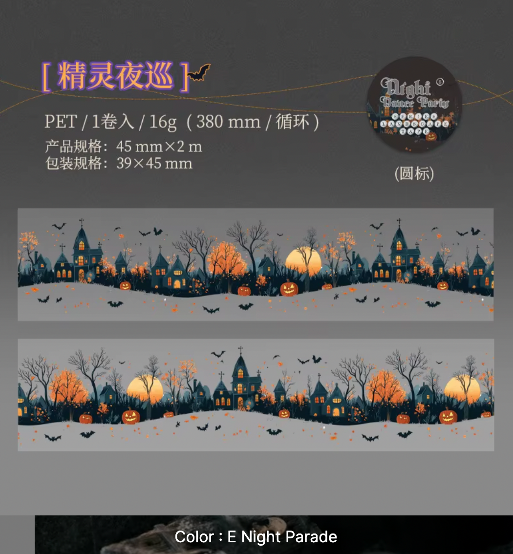 Washi Tape Transparente Halloween