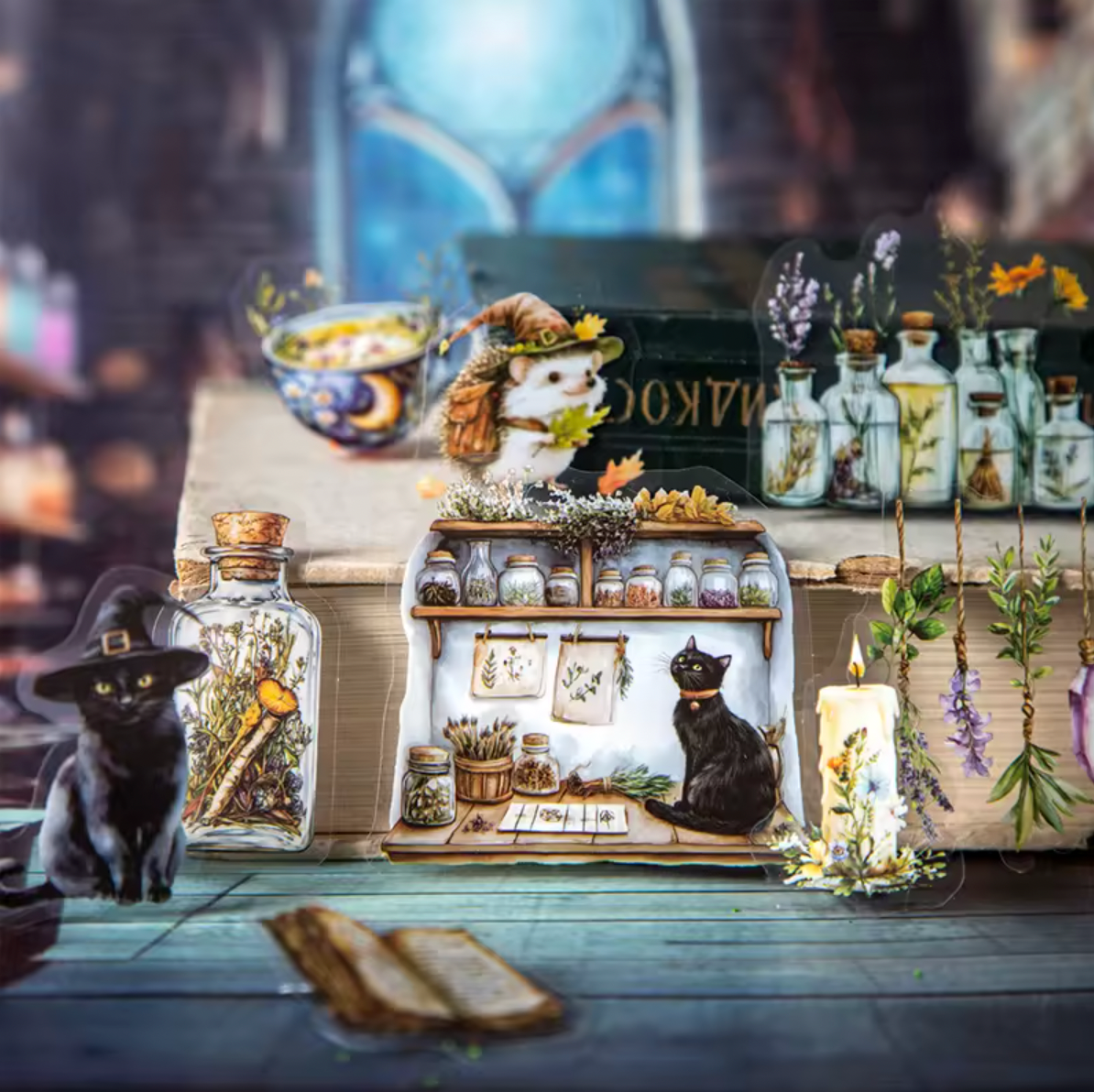 Paquete de 15 Stickers Magic Pharmacy Halloween