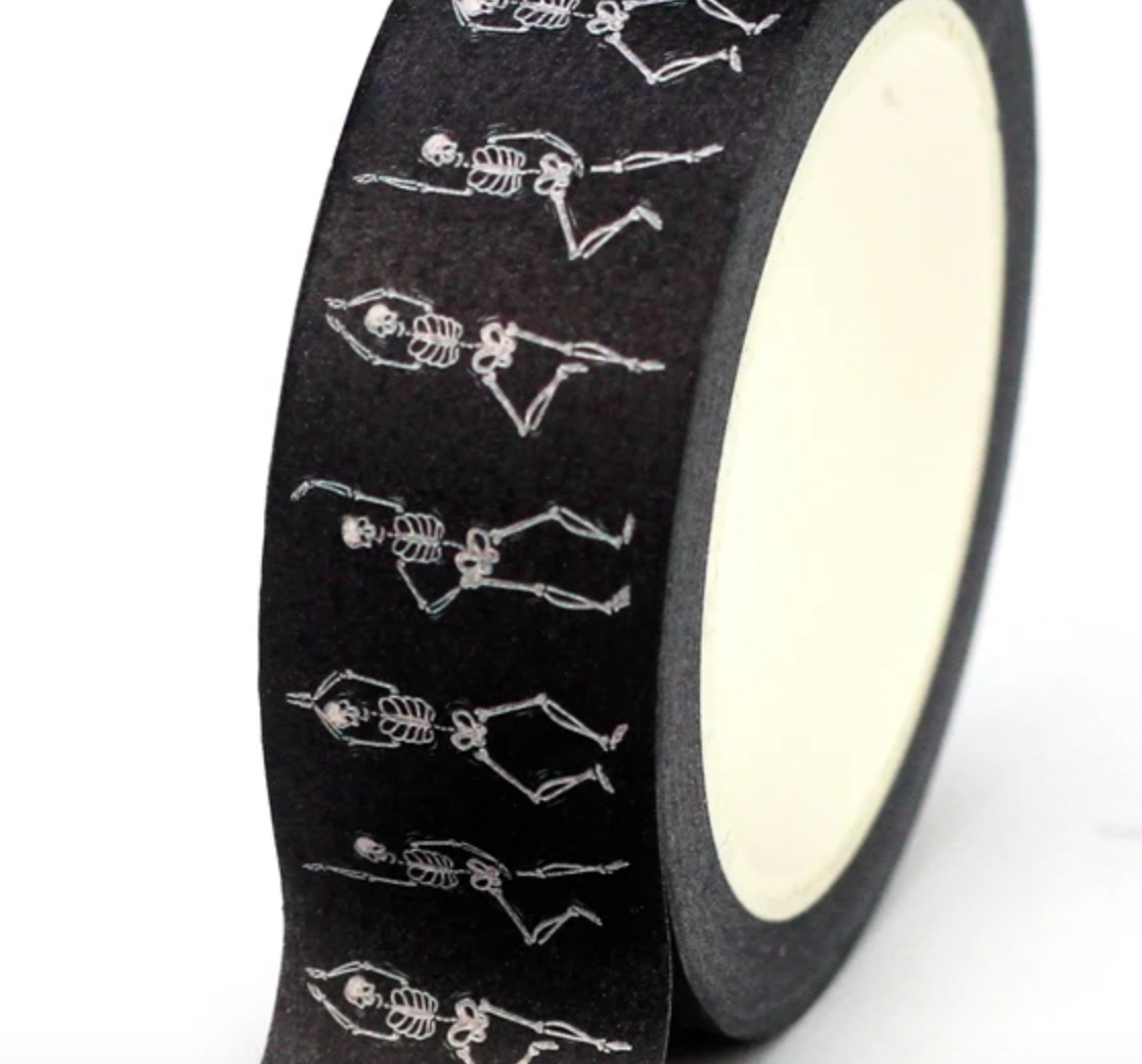 Washi Tape Individual Esqueletos Halloween