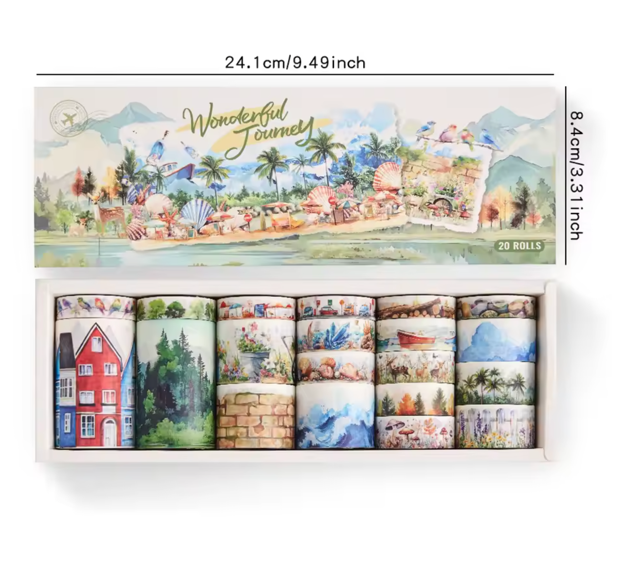 20 Washi Tapes Wonderful Journey