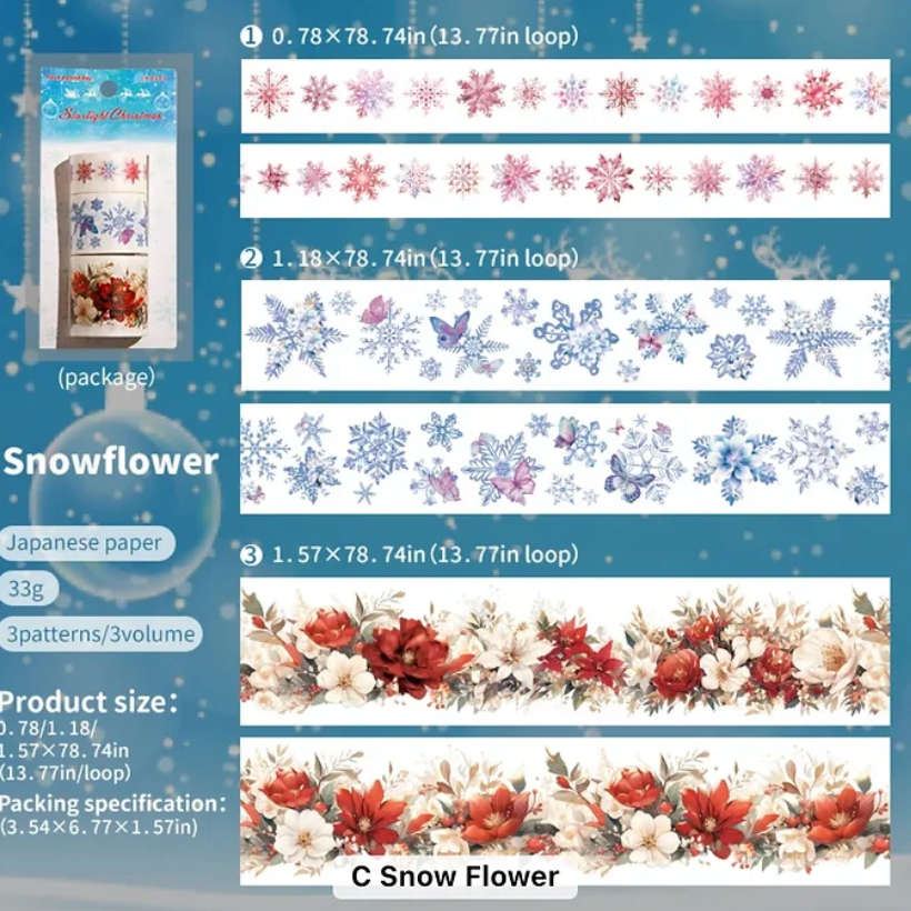 3 Washi Tapes Navideños