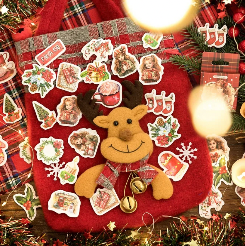 Cajita de Stickers Navideños - 4 opciones