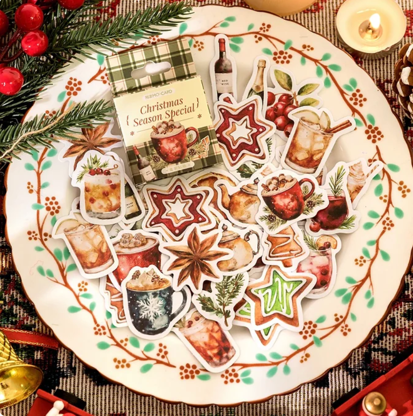 Cajita de Stickers Navideños - 4 opciones