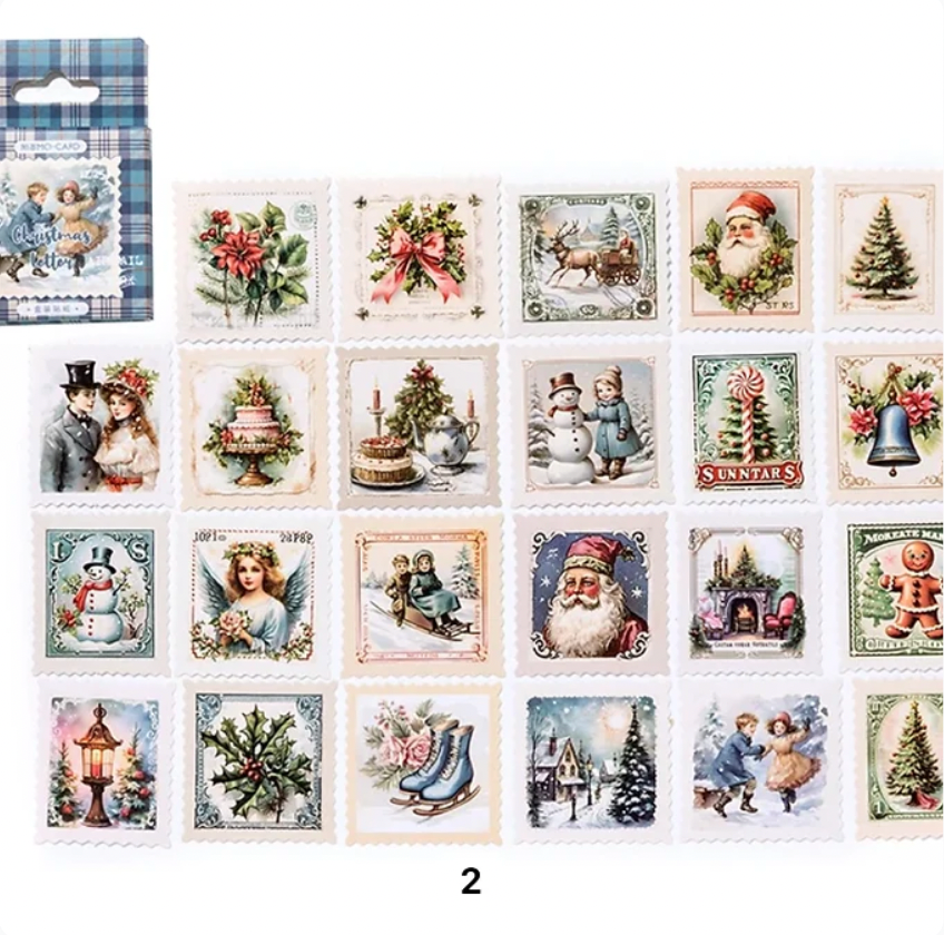 Cajita de Stickers Navideños - 4 opciones