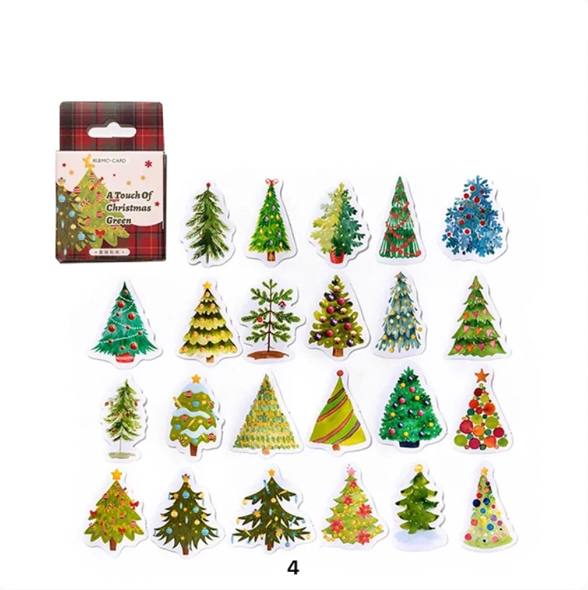 Cajita de Stickers Navideños - 4 opciones