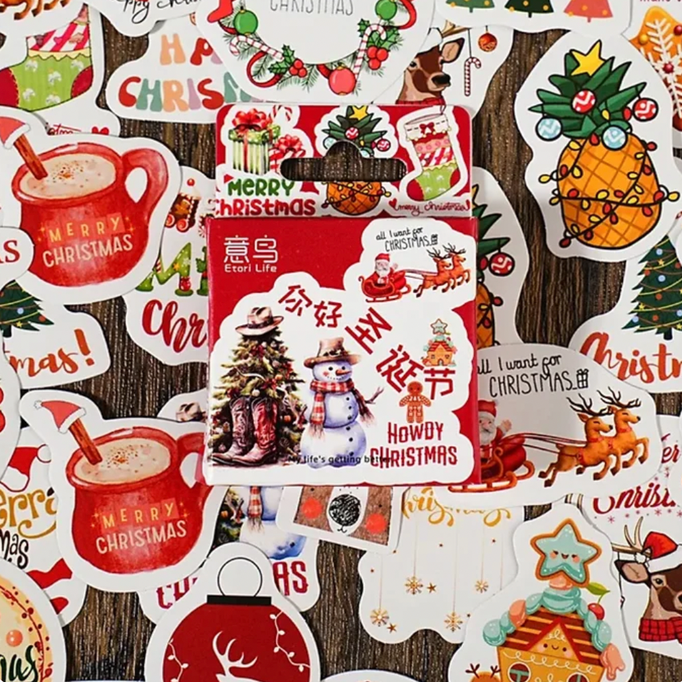 Cajita de Stickers Navideños