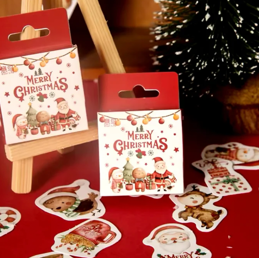 Cajita de Stickers Navideños