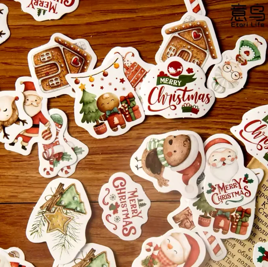 Cajita de Stickers Navideños