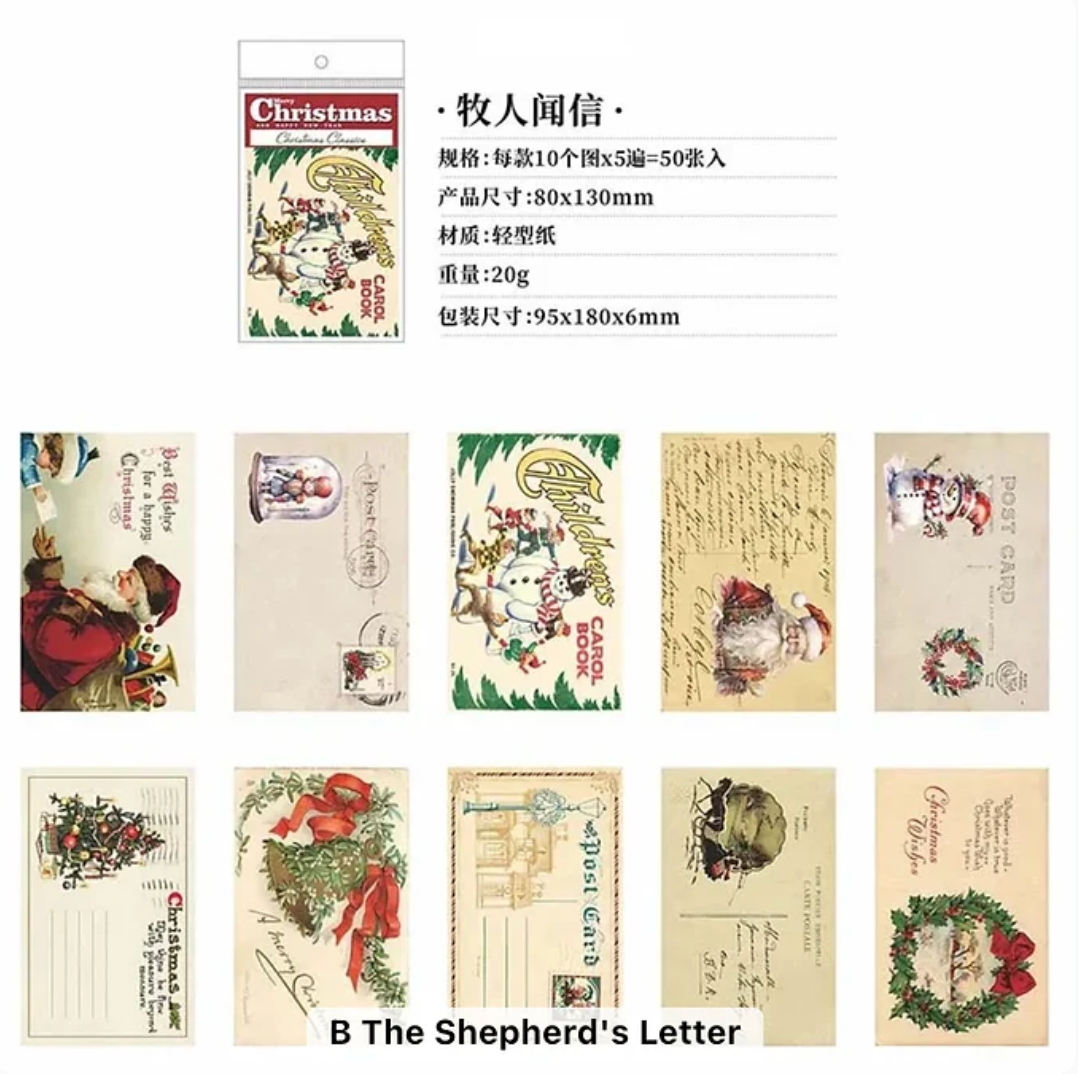 50 Papeles Navidad Vintage
