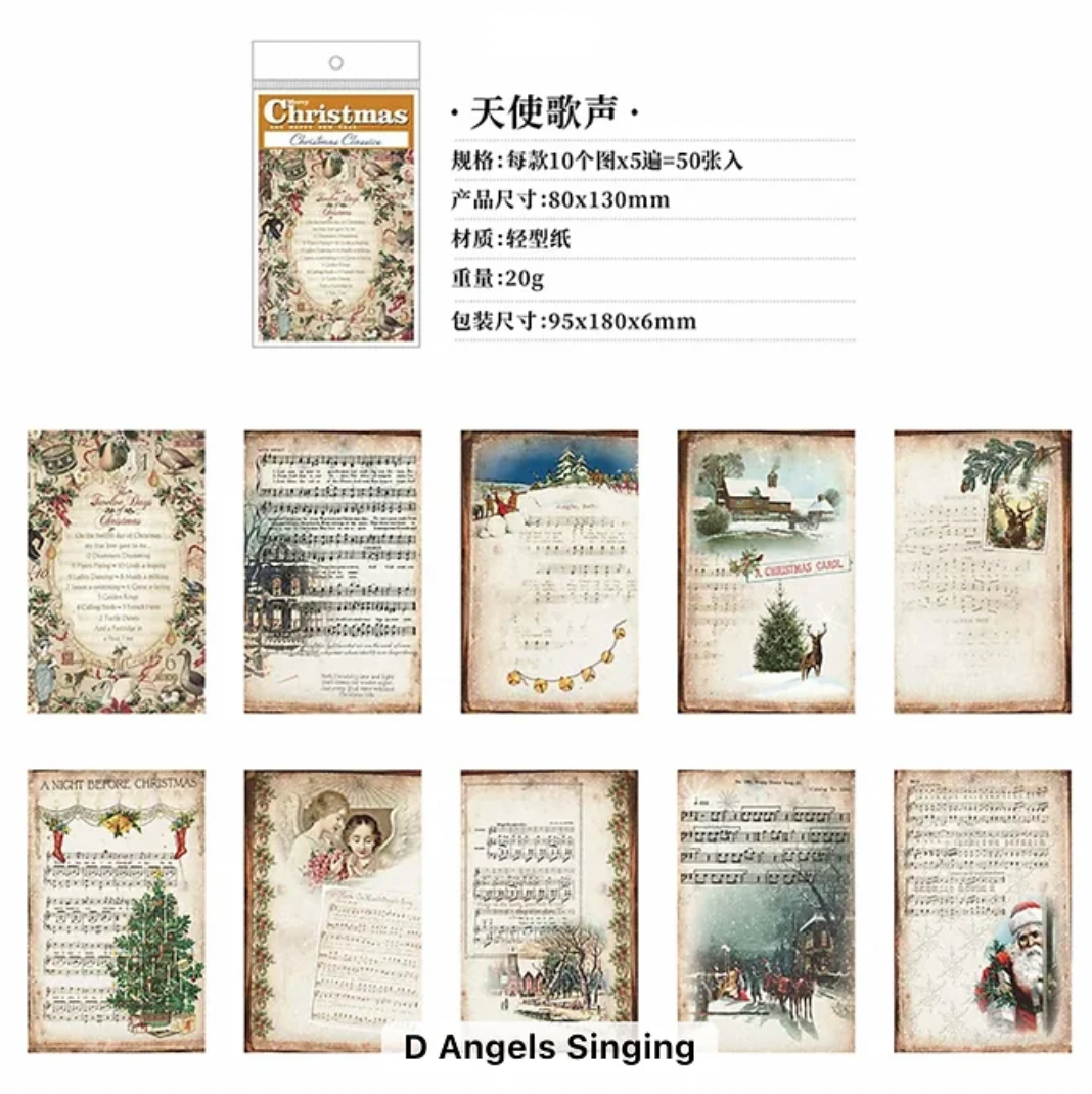 50 Papeles Navidad Vintage