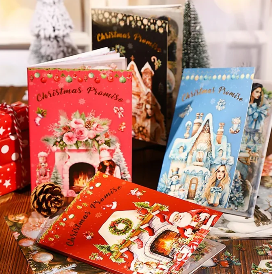 Libro de Stickers & papeles Navideños