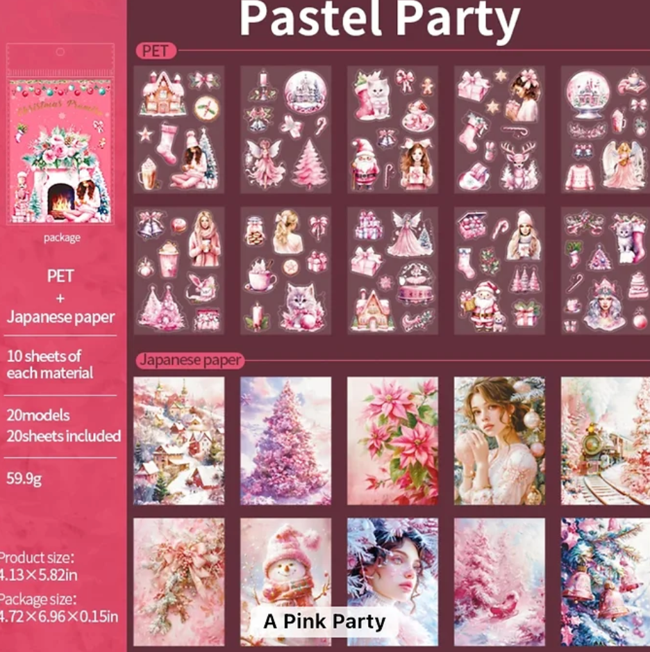 Libro de Stickers & papeles Navideños