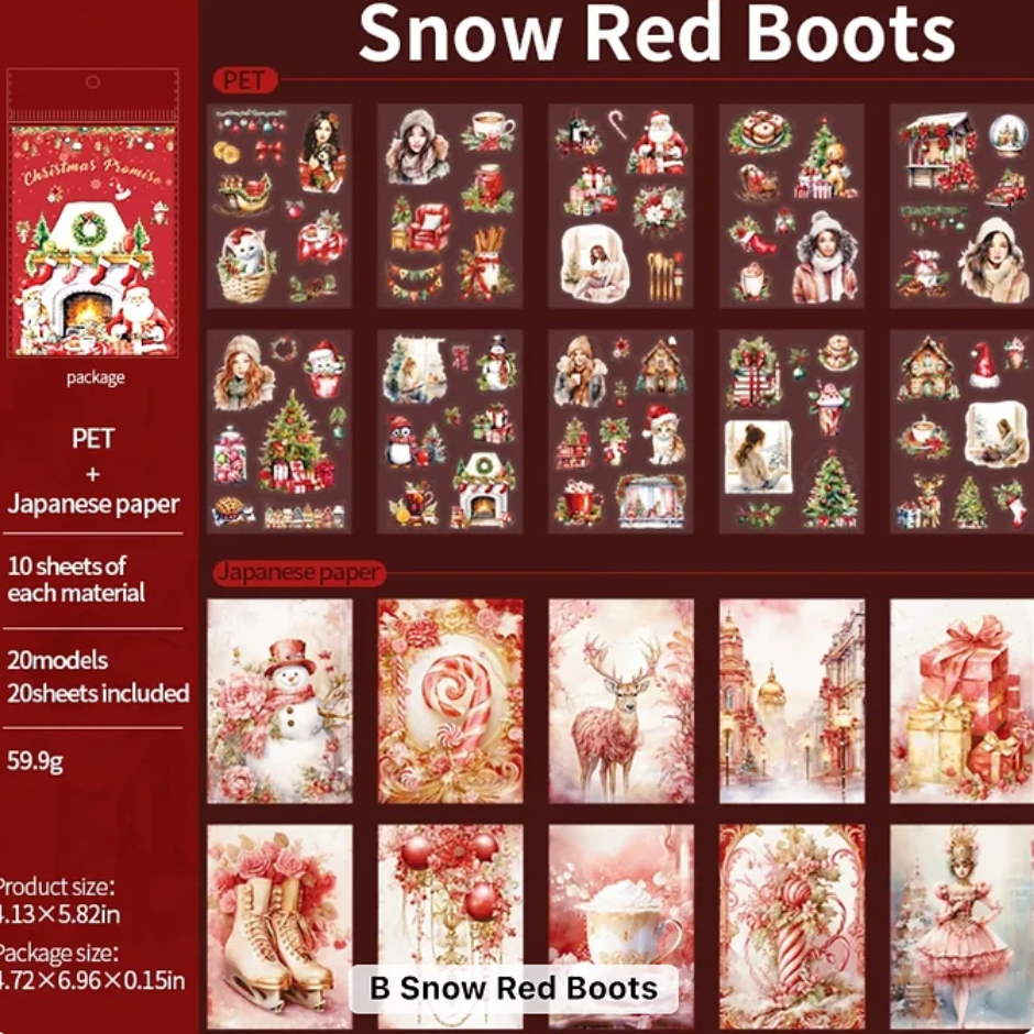 Libro de Stickers & papeles Navideños