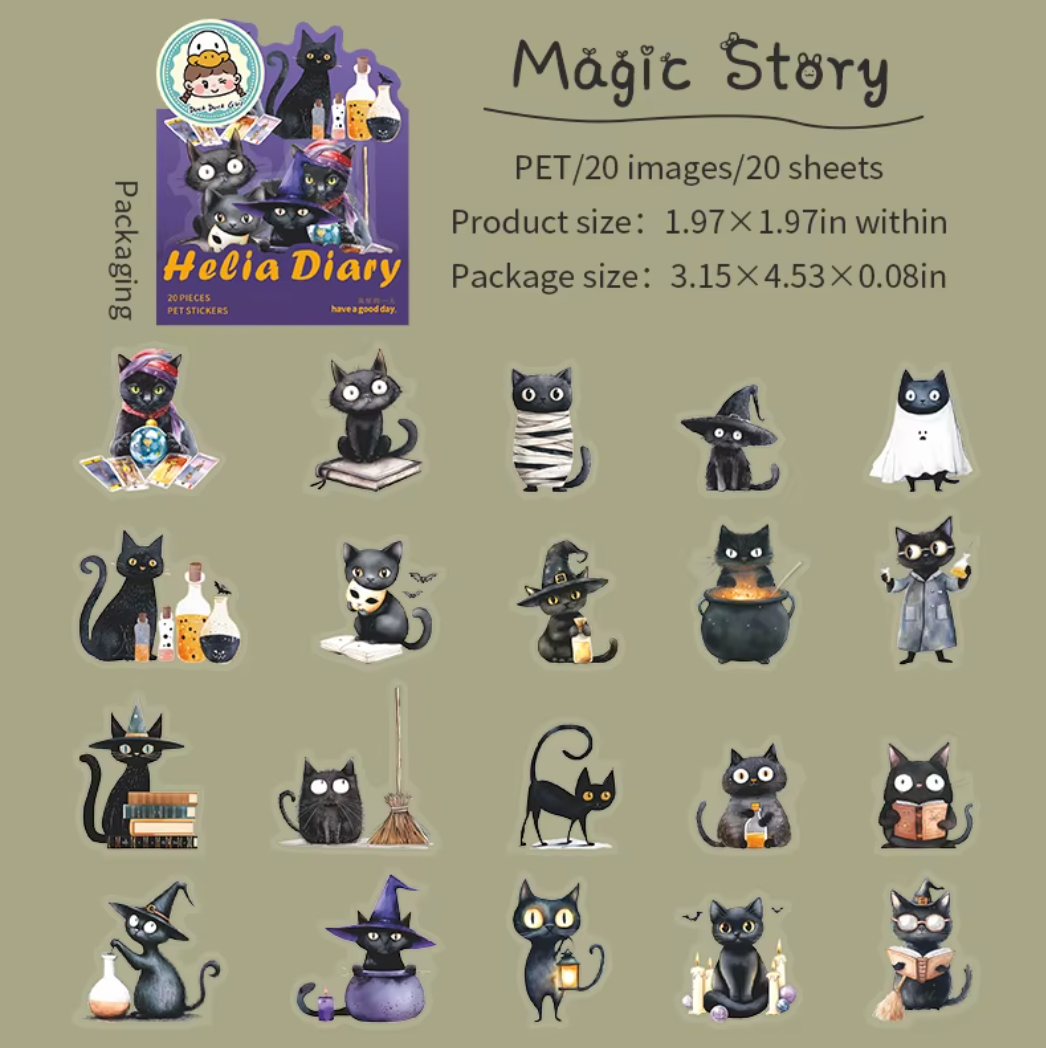 20 Stickers Halloween