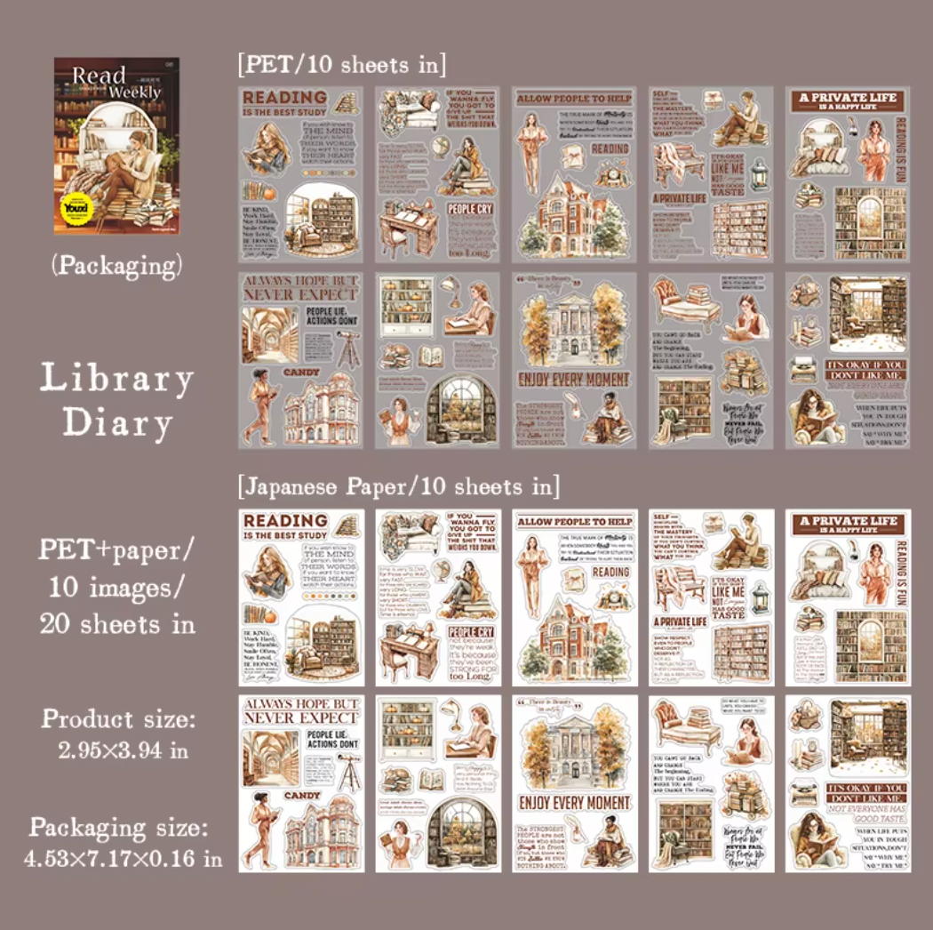 Libro de Stickers Biblioteca