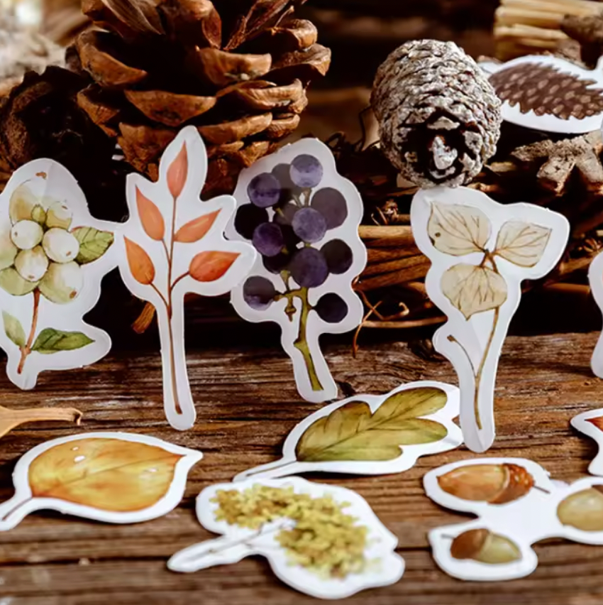 Cajita de Stickers de otoño