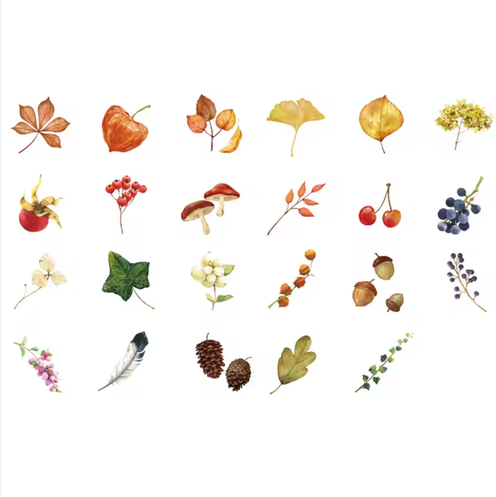 Cajita de Stickers de otoño