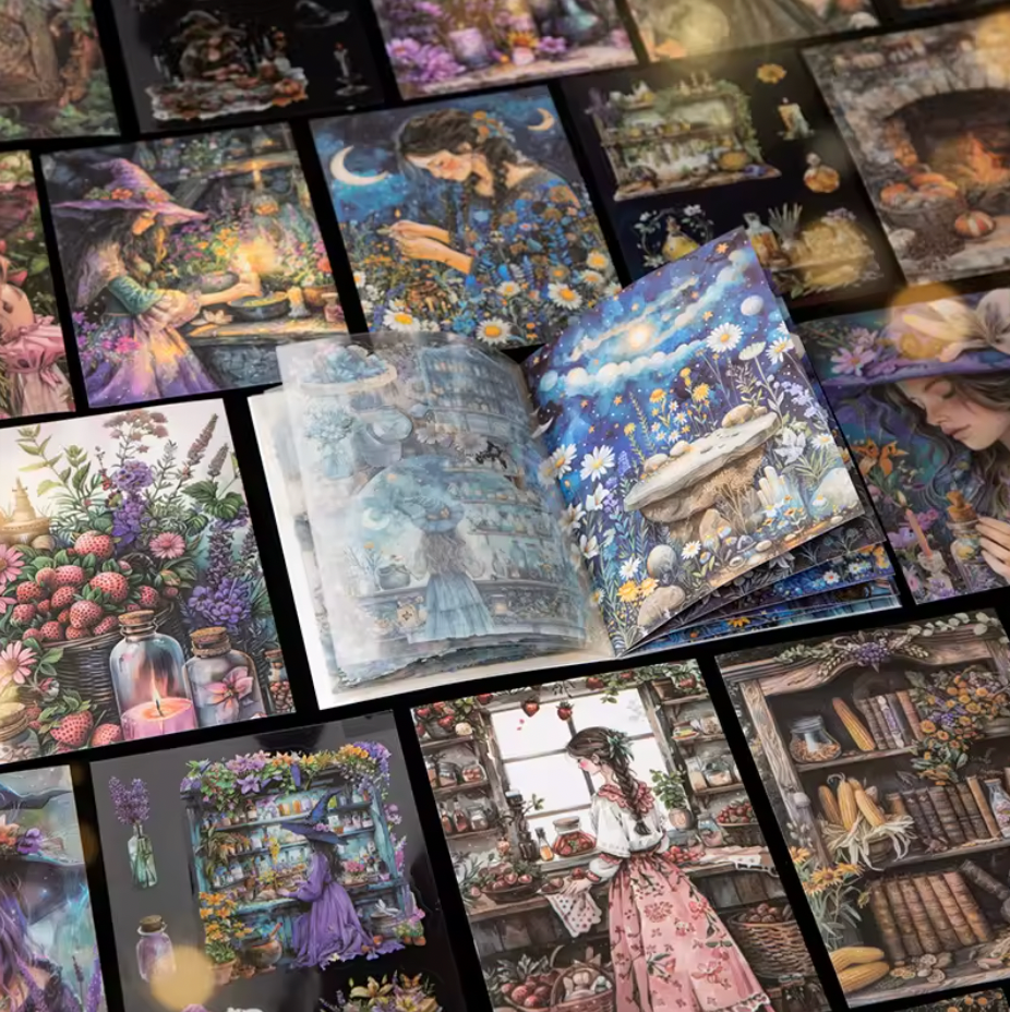 Libro de stickers & papeles Magic Potion Cabinet