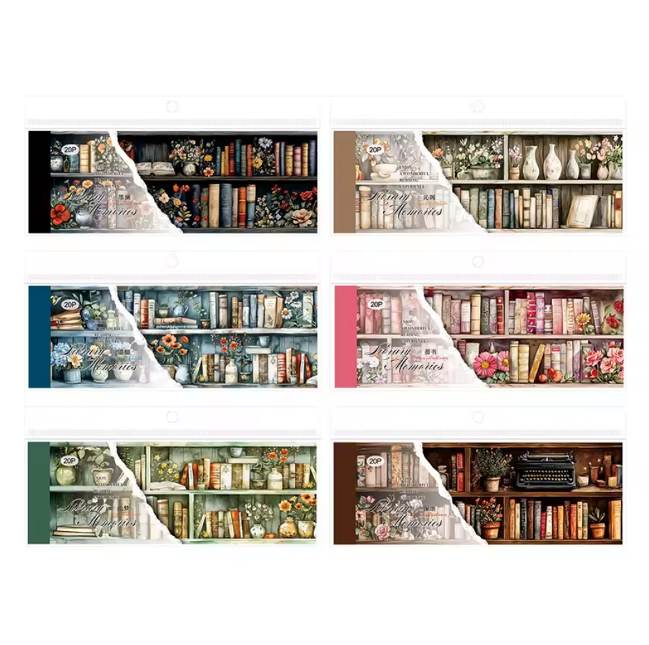 Bloc de 20 Hojas de Stickers Libros