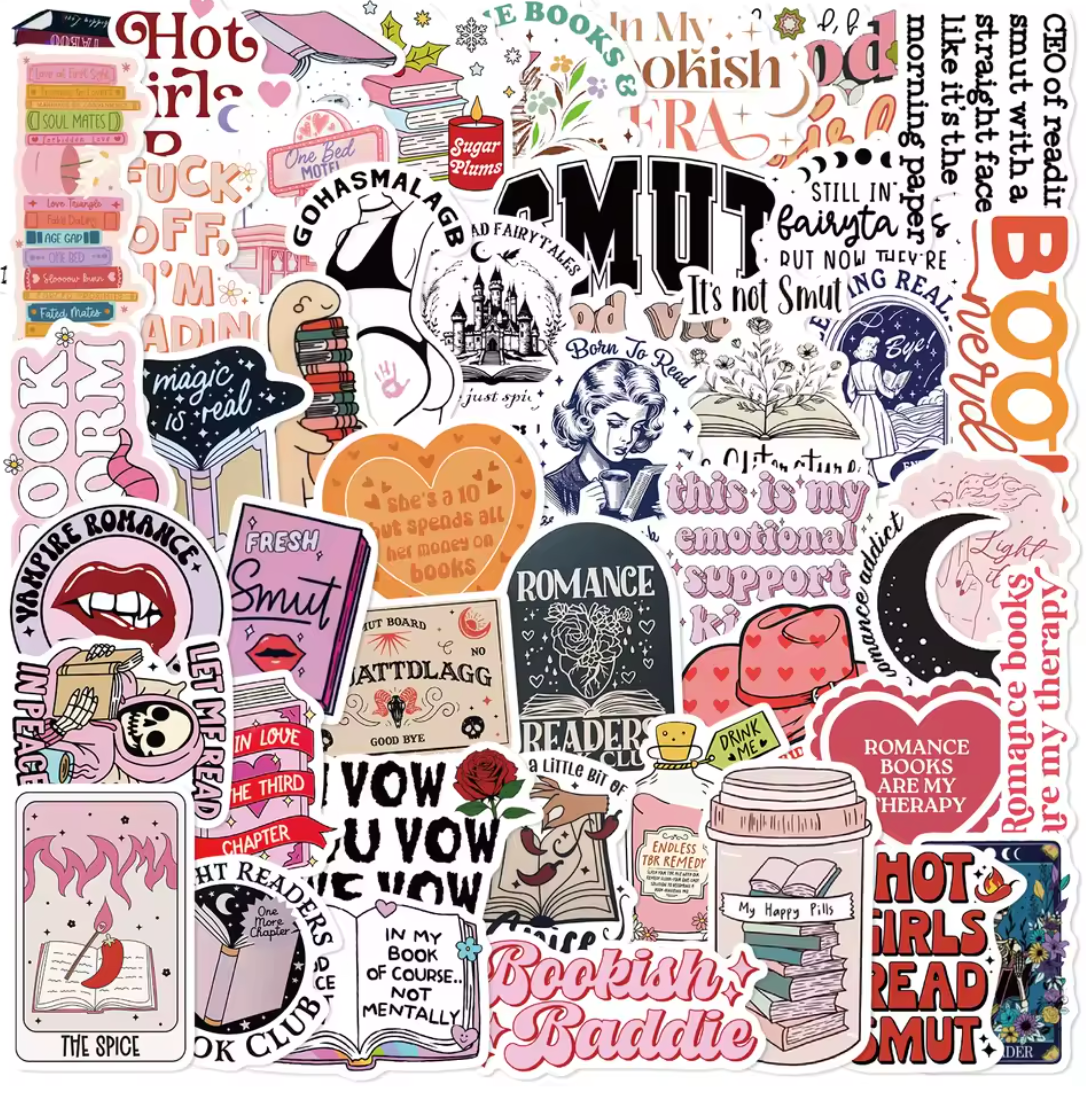 50 Stickers Vinil Holograficos Books