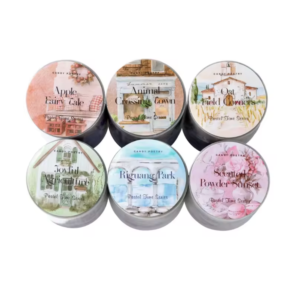 6 Rollos de Stickers - Serie Pastel Time