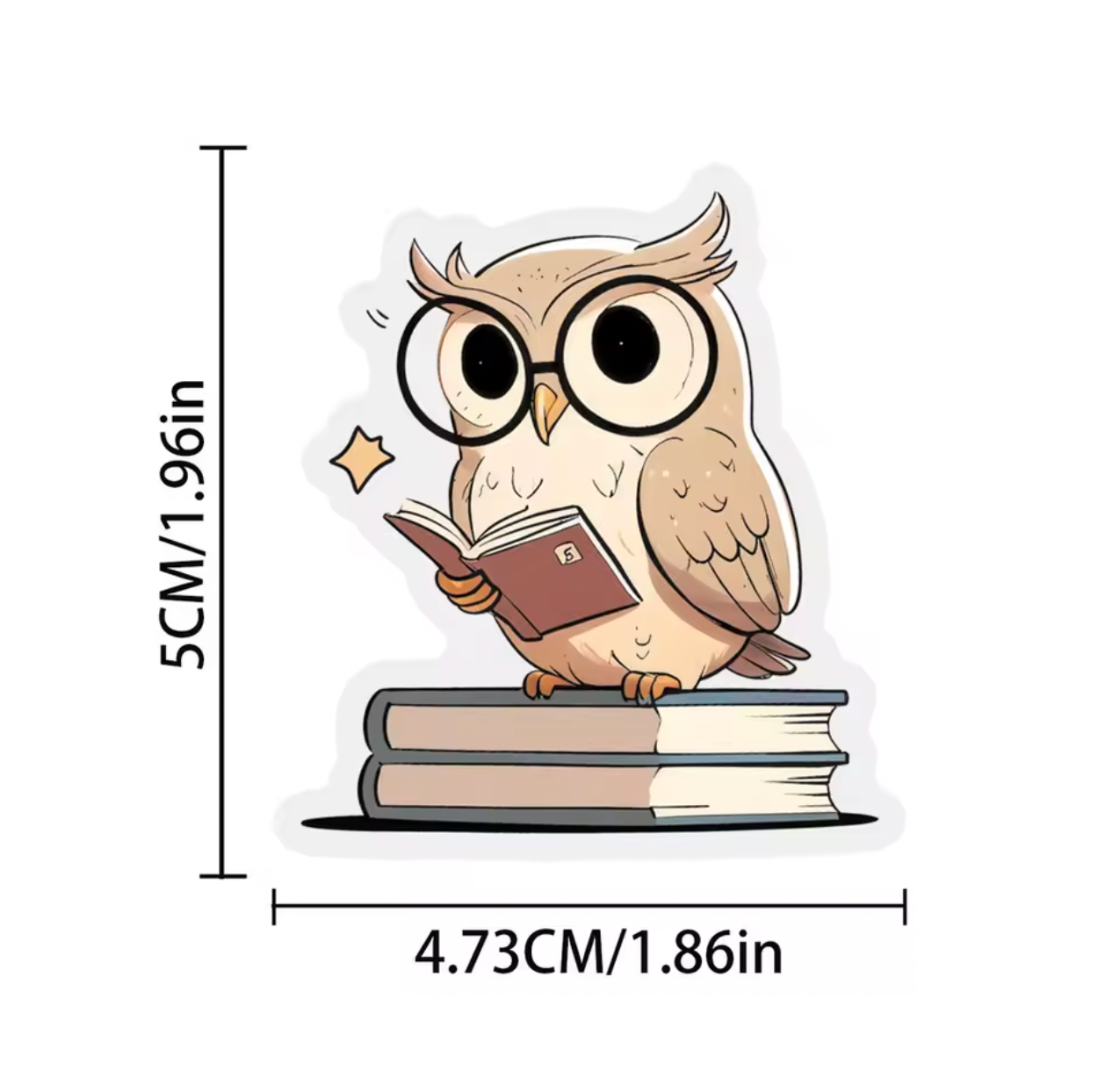 50 Stickers Transparentes Lectura Vintage