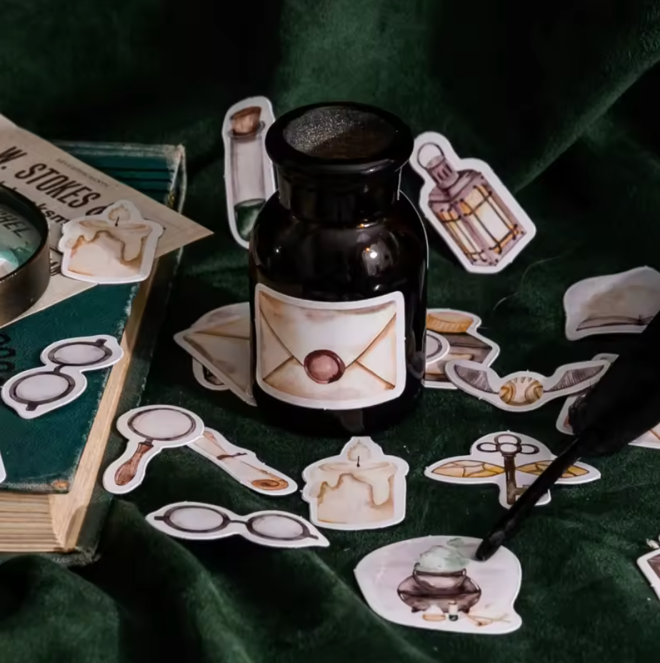 Cajita de Stickers Harry Potter & Magia