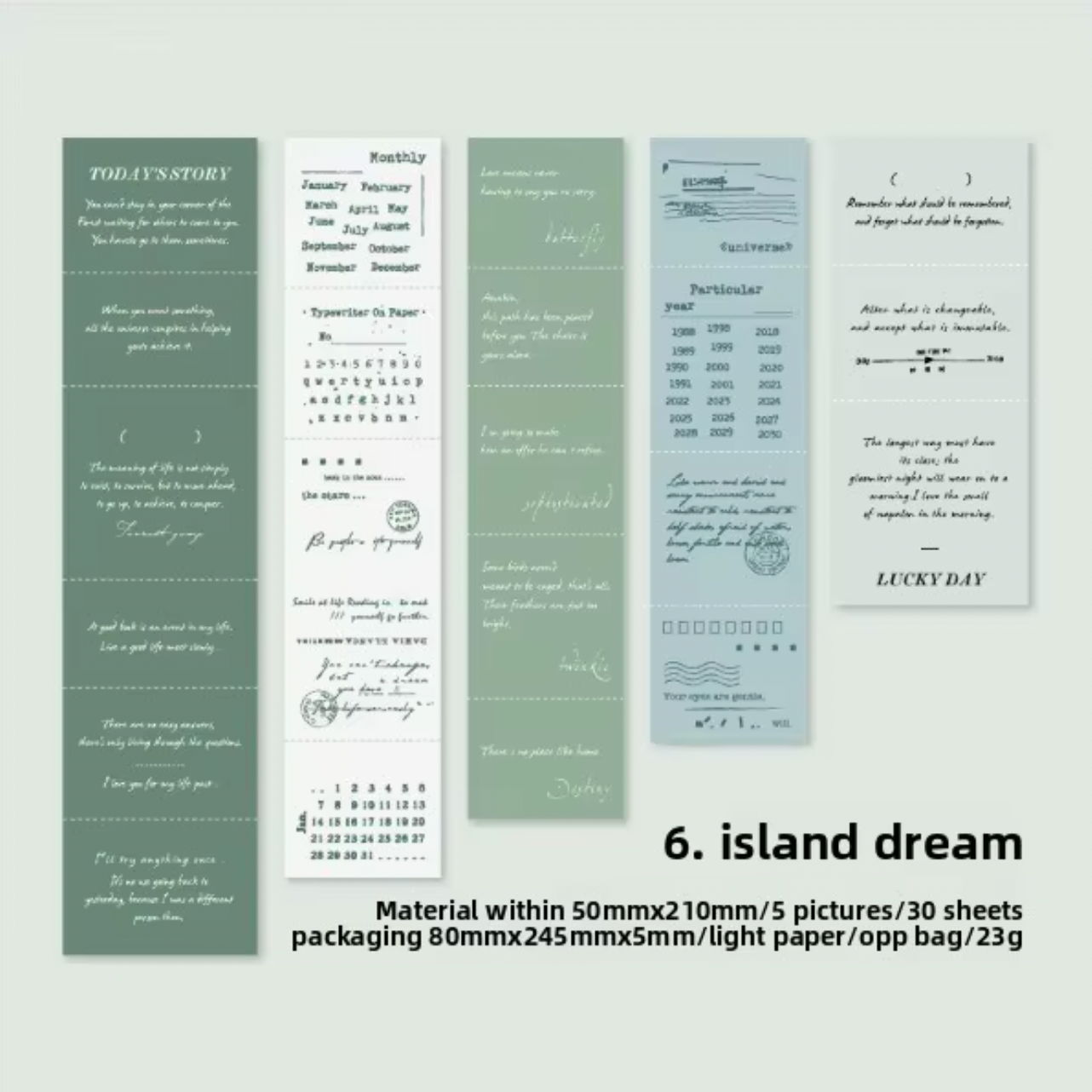 30 Papeles de colores con texto