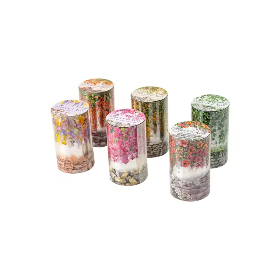 Washi Tape Ancho Flores & paredes