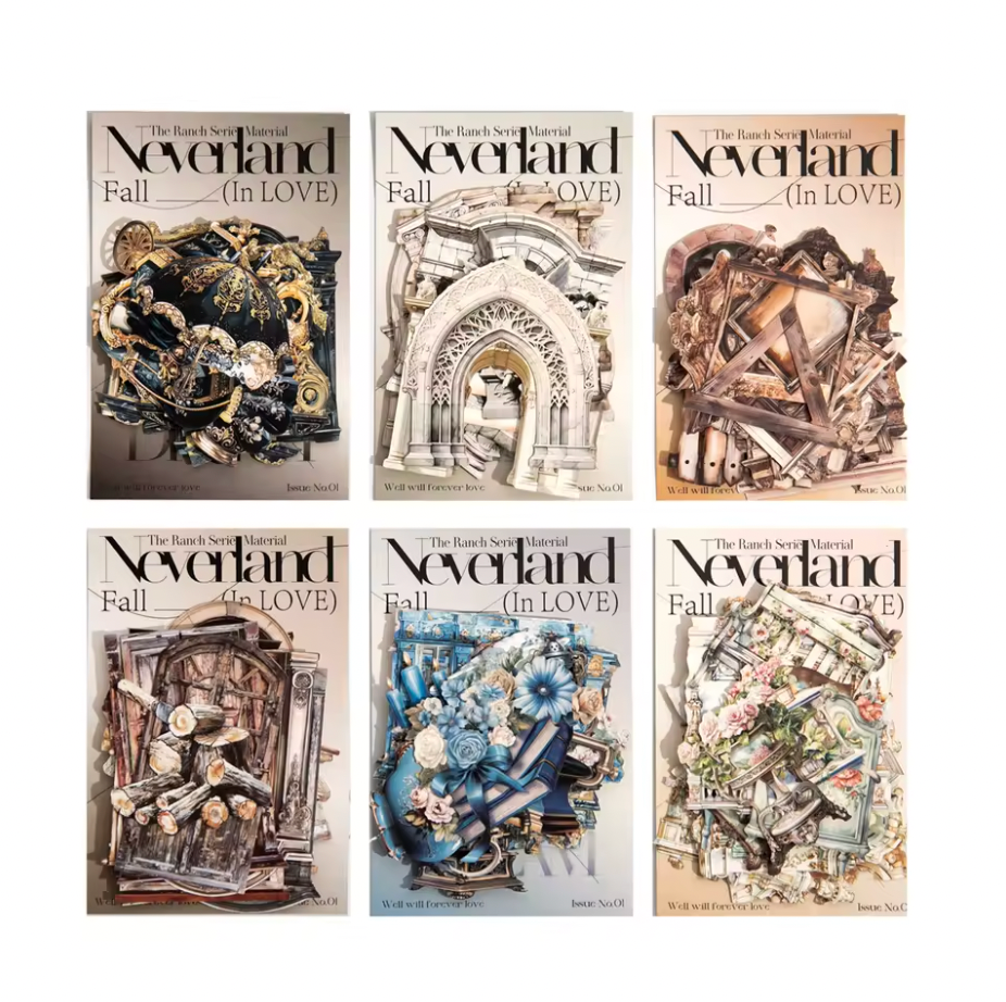 20 Cartulinas Vintage Puertas & ventanas