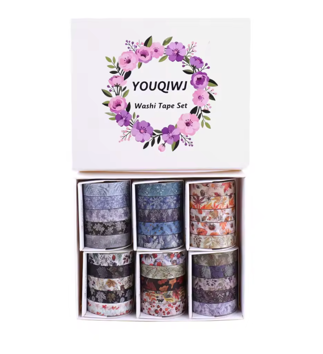 30 Washi Tapes delgados Florecitas