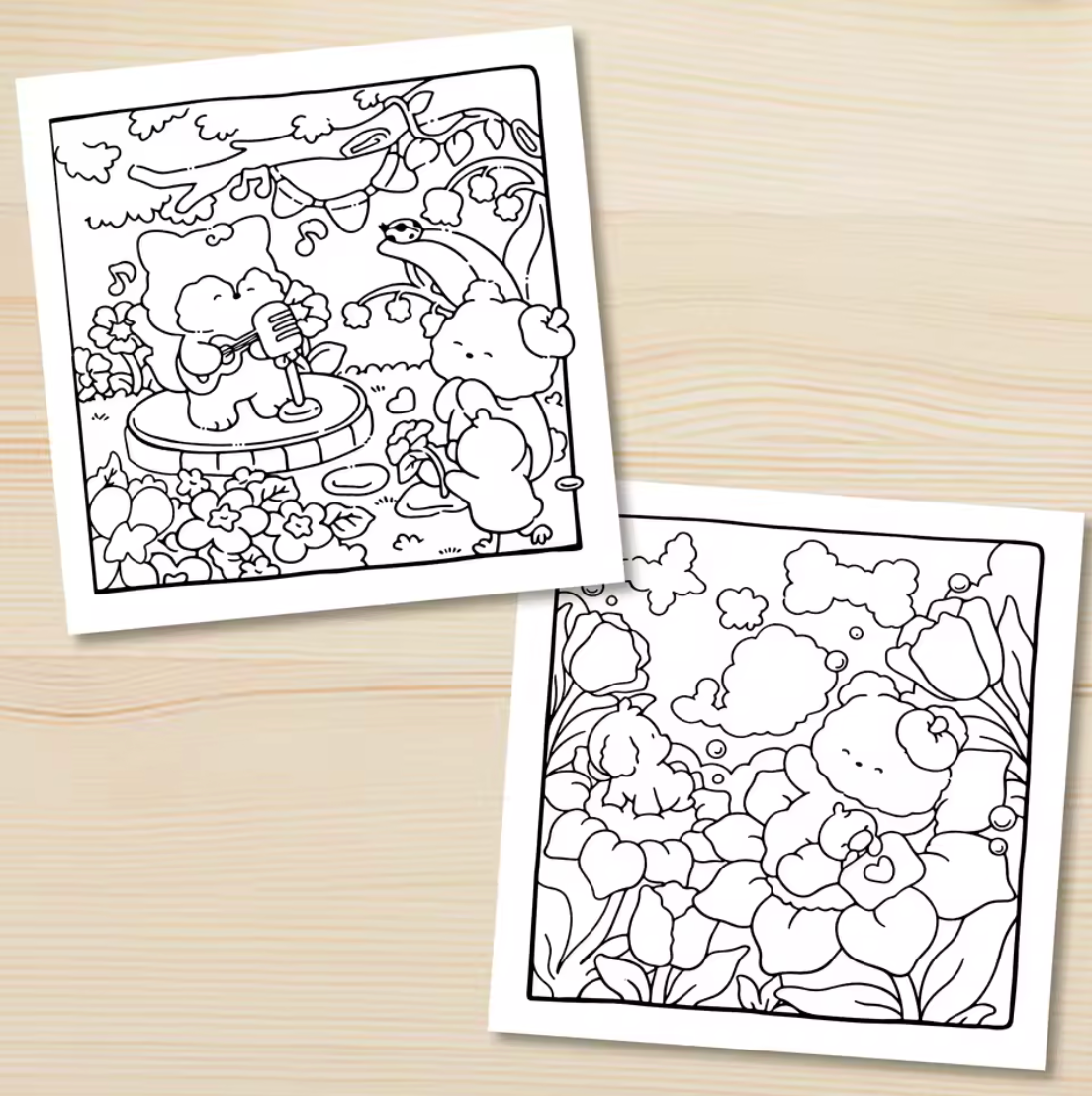 Cuaderno de colorear Cosy Nature