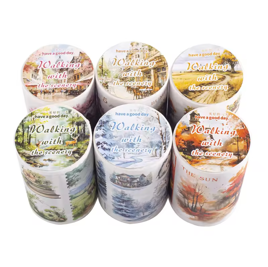 Washi Tape ancho paisajes