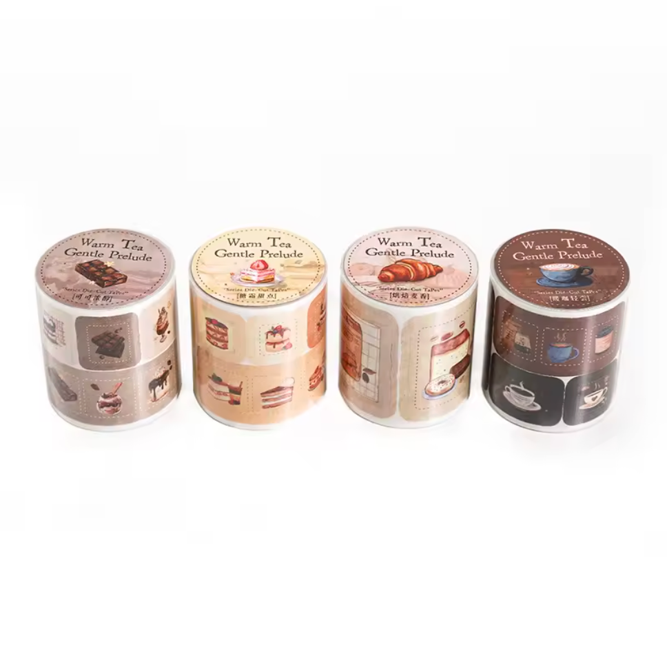 Rollo de stickers Postres, café & chocolate