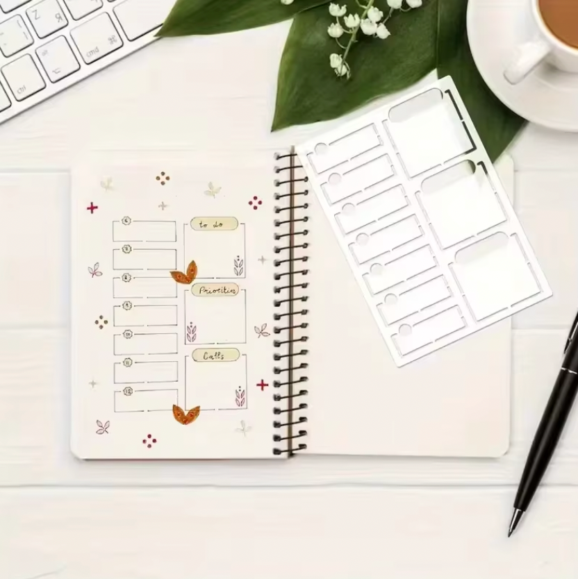 16 Stencils Tracker Bullet journal & agenda