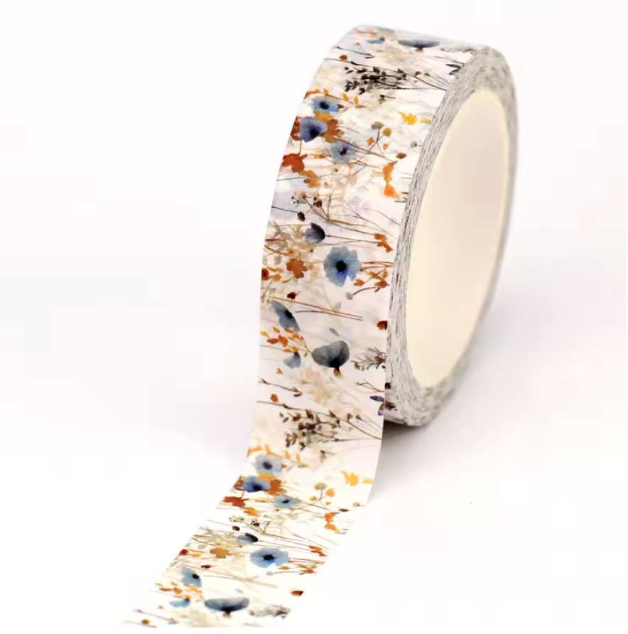 8 Washi Tapes Flores - 80m en total