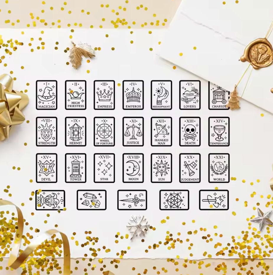 Sellos de Silicon Tarjetas & Cartas misticas