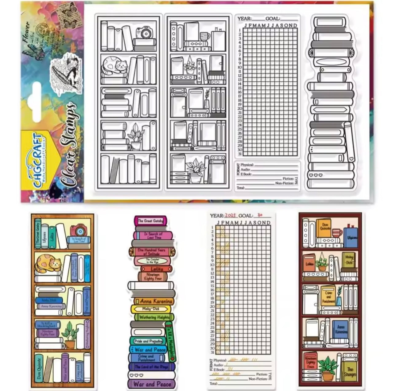 Sellos de silicon Libreria, biblioteca & libros