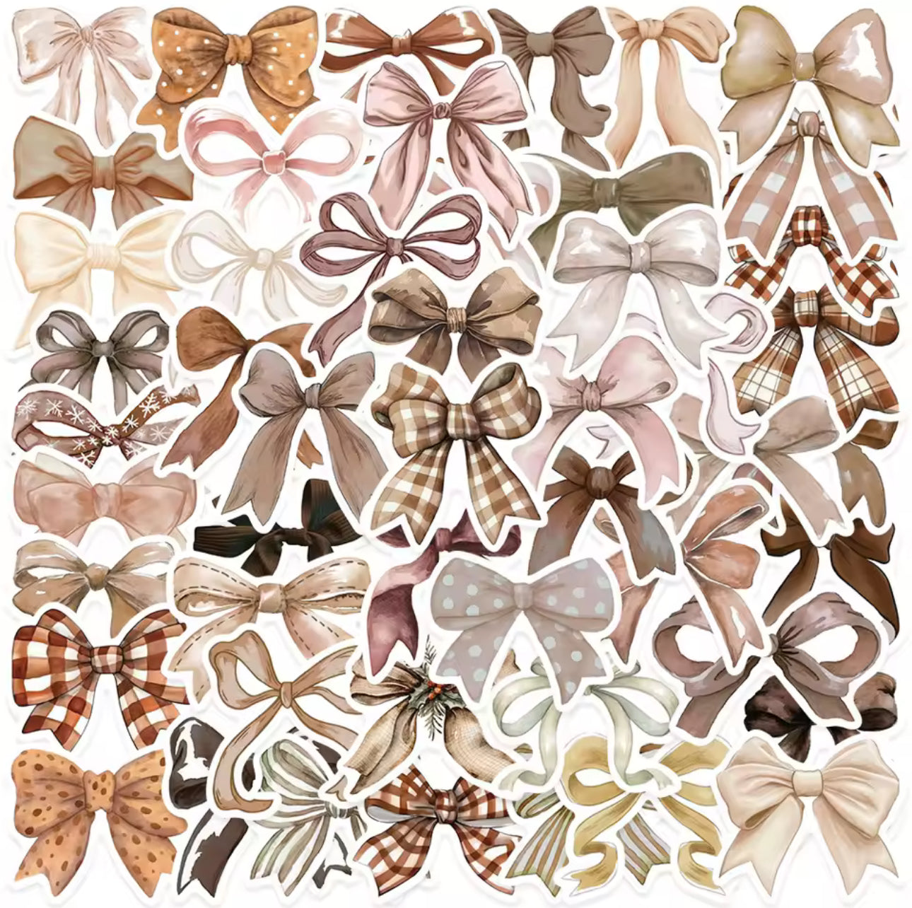50 Stickers Vinil Moños