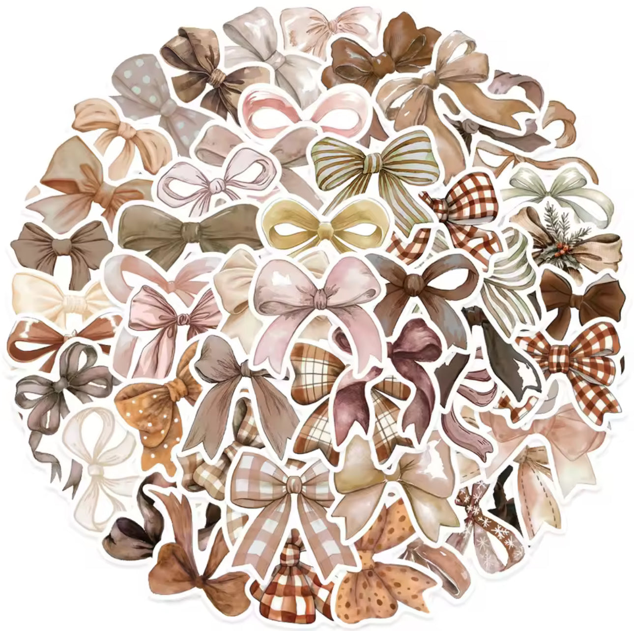 50 Stickers Vinil Moños