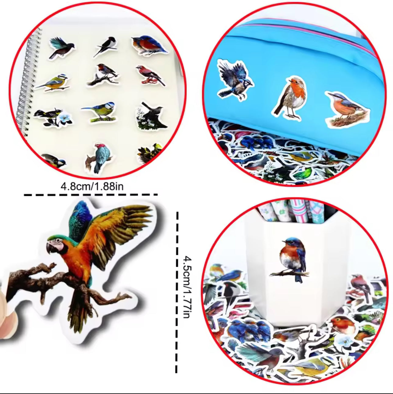 100 Stickers Vinil parajos