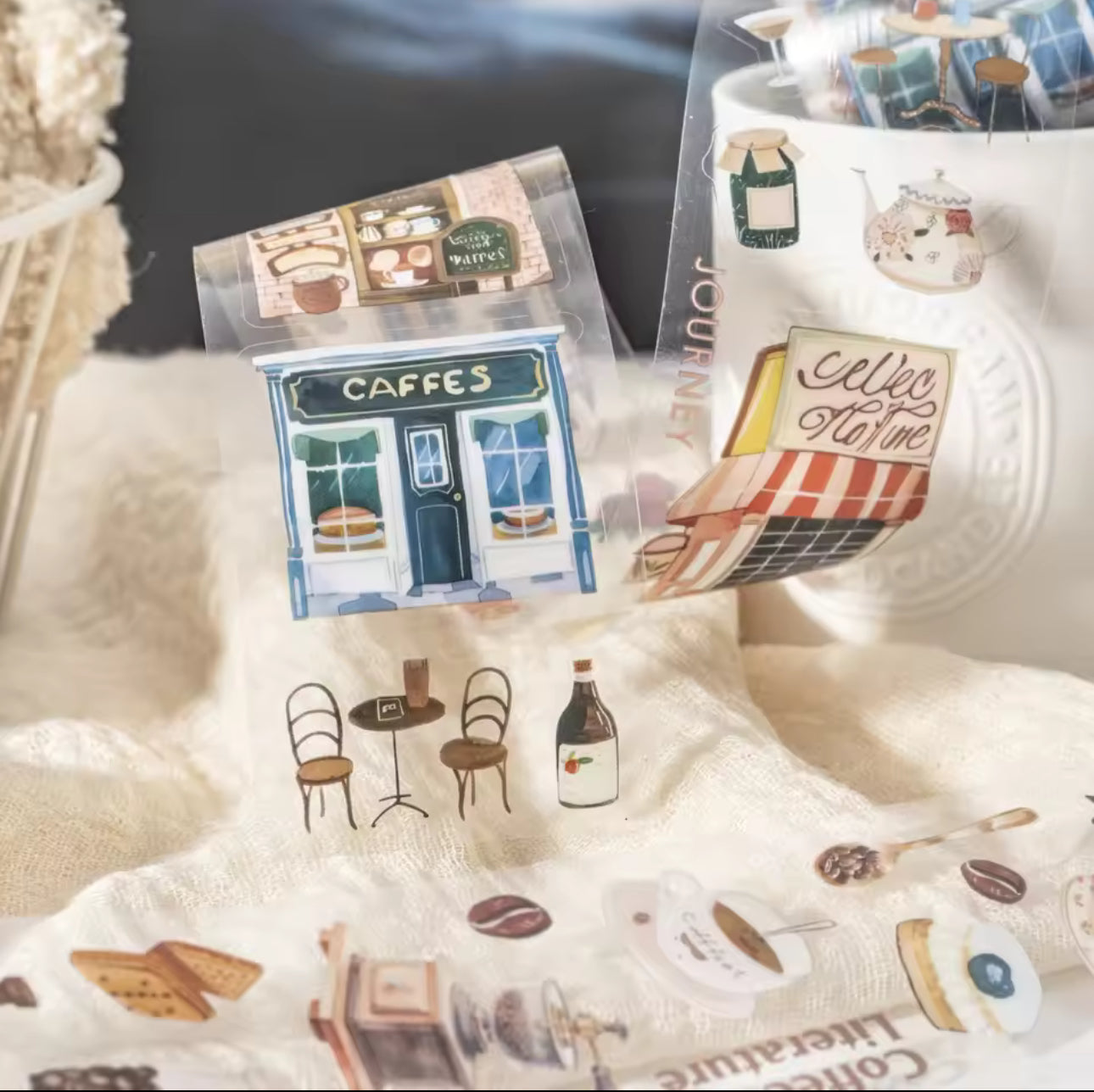 Rollo de stickers Slow Life