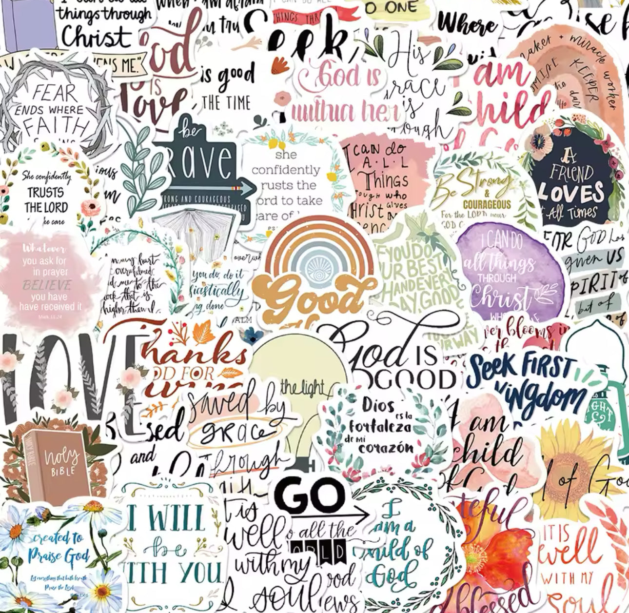 50 Stickers Vinil Religion