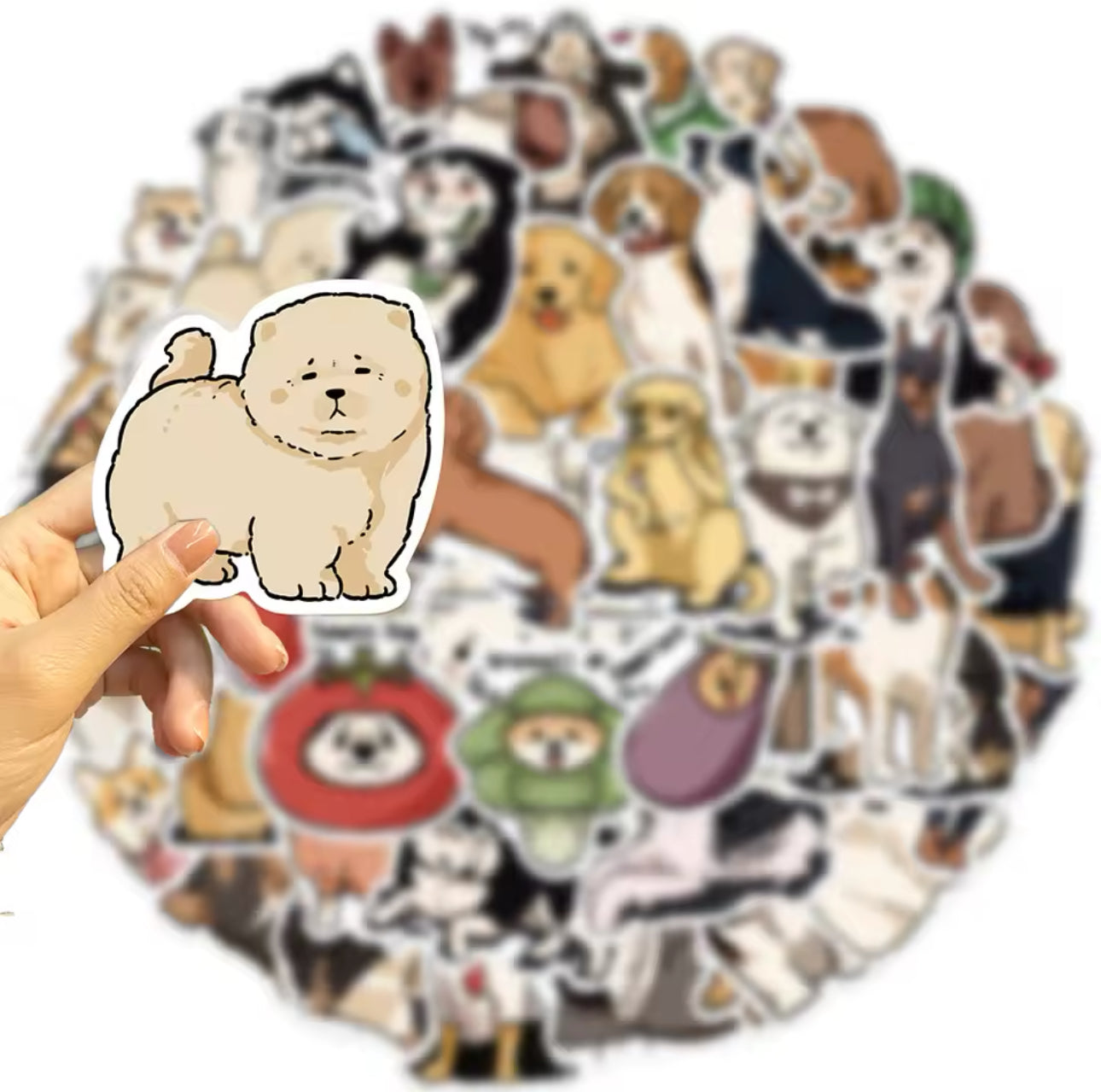 50 Stickers Vinil Perritos