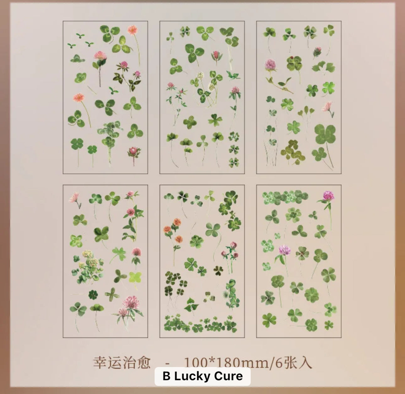 6 Hojas de Stickers Flores