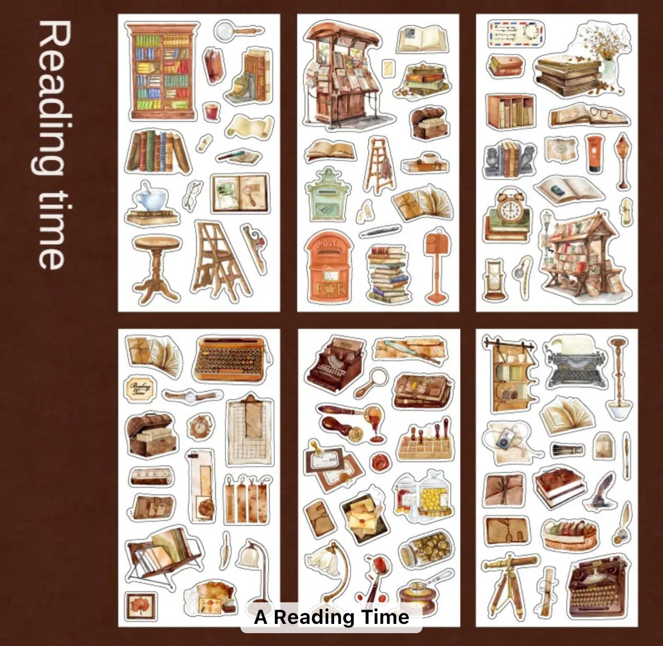 6 Hojas de Stickers Transparentes