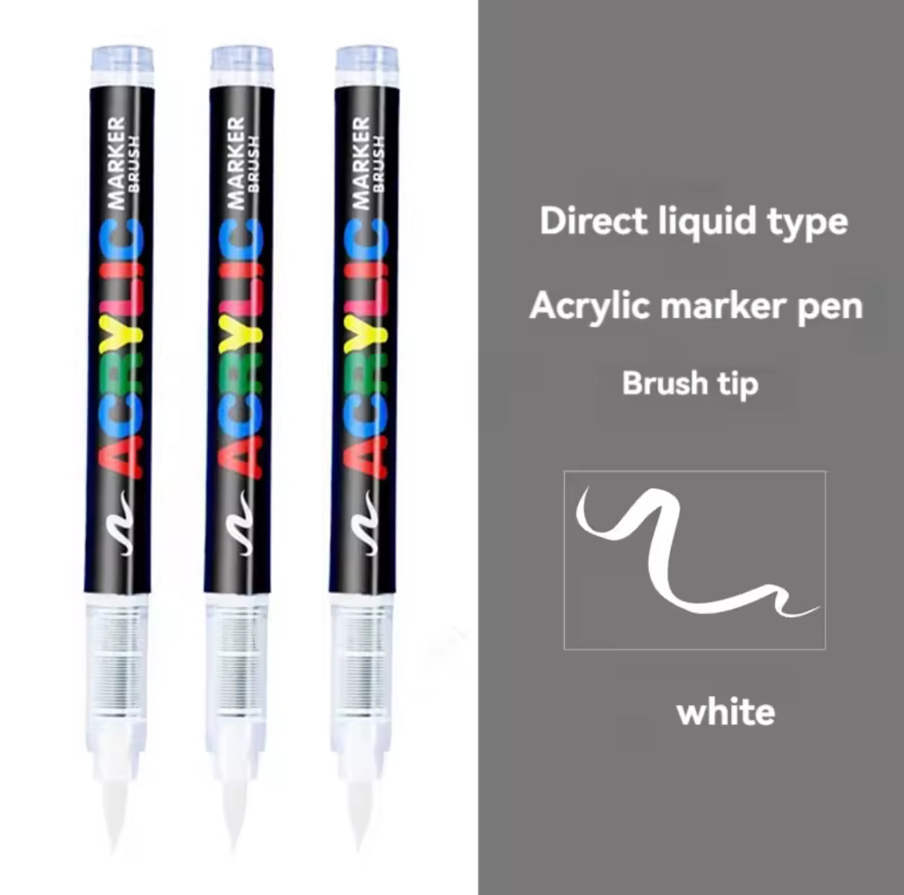 Marcador Acrilico Blanco