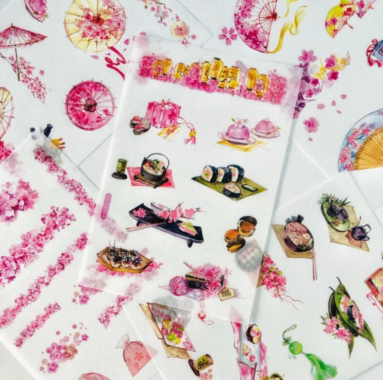 3 & 6 Hojas de Stickers - Papel de Arroz - VARIOS MODELOS A DESCUBRIR