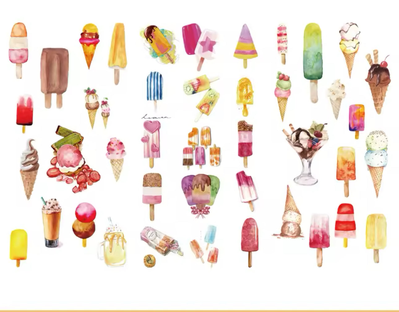 3 & 6 Hojas de Stickers - Papel de Arroz - VARIOS MODELOS A DESCUBRIR